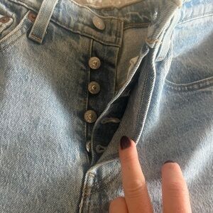 Levi’s 501 Skinny Light Wash Jeans